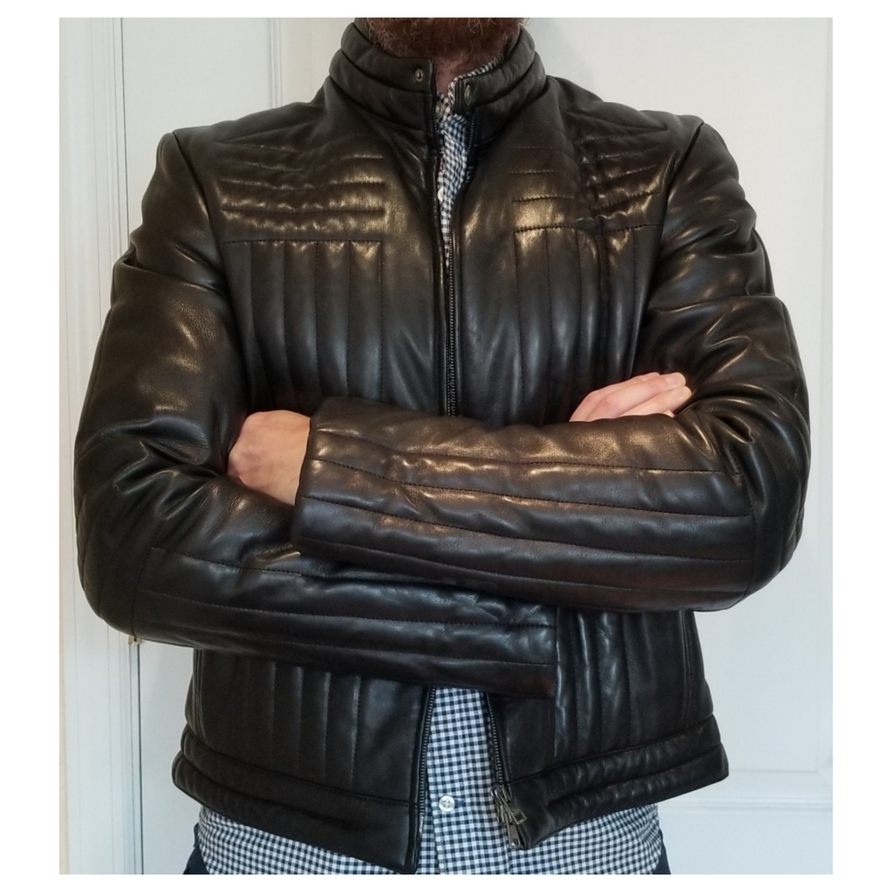 GUCCI leather biker jacket